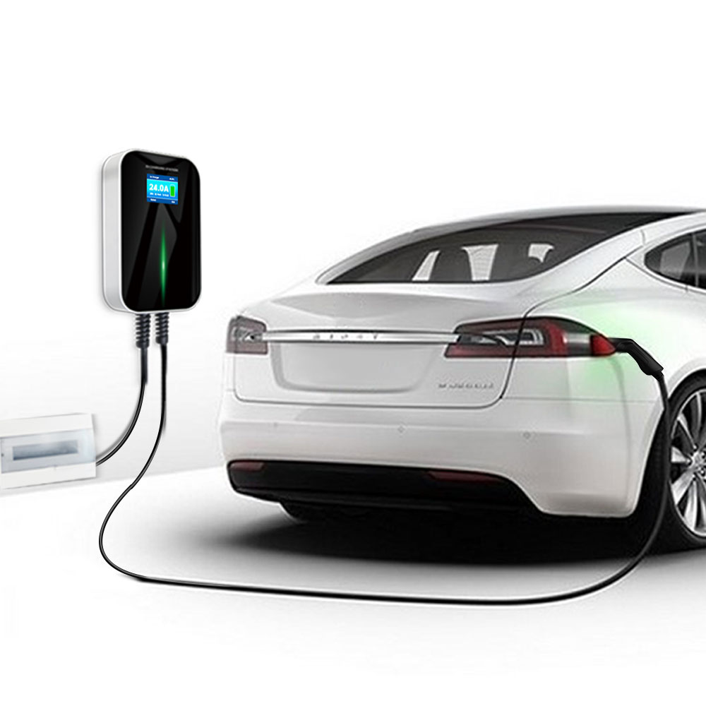 Estación de carga para vehículos eléctricos, cargador Ev Tipo 2 EVSE Wallbox, interruptor de corriente 10A / 16A / 24A IEC 621962 Estación de carga para vehículos eléctricos, cargador Ev Tipo 2 EVSE Wallbox, interruptor de corriente 10A / 16A / 24A IEC 621962