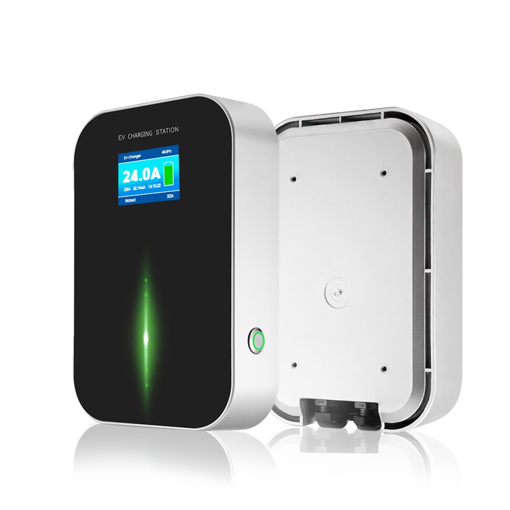 Estación de carga para vehículos eléctricos, cargador Ev Tipo 2 EVSE Wallbox, interruptor de corriente 10A / 16A / 24A IEC 621962 Estación de carga para vehículos eléctricos, cargador Ev Tipo 2 EVSE Wallbox, interruptor de corriente 10A / 16A / 24A IEC 621962