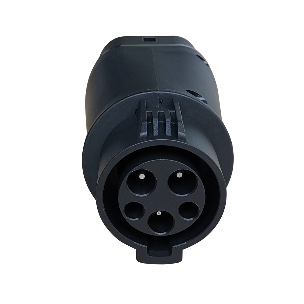 Duosida-adaptador EVSE EV 32A J1772, tipo 1 a tipo 2, Conector de carga para cargador de vehículo eléctrico Duosida-adaptador EVSE EV 32A J1772, tipo 1 a tipo 2, Conector de carga para cargador de vehículo eléctrico