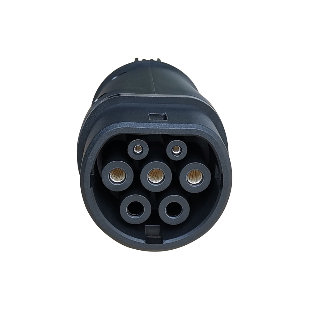 Duosida-adaptador EVSE EV 32A J1772, tipo 1 a tipo 2, Conector de carga para cargador de vehículo eléctrico Duosida-adaptador EVSE EV 32A J1772, tipo 1 a tipo 2, Conector de carga para cargador de vehículo eléctrico