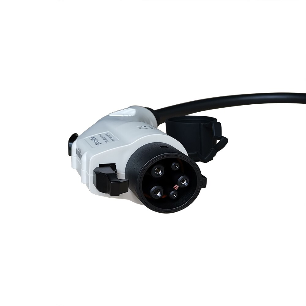 Duosida-adaptador EVSE EV SAE J1772 tipo 1 a tipo 2, conector adaptador de Cable de carga para coche eléctrico, 16A, 32A, 0,5 m Duosida-adaptador EVSE EV SAE J1772 tipo 1 a tipo 2, conector adaptador de Cable de carga para coche eléctrico, 16A, 32A, 0,5 m