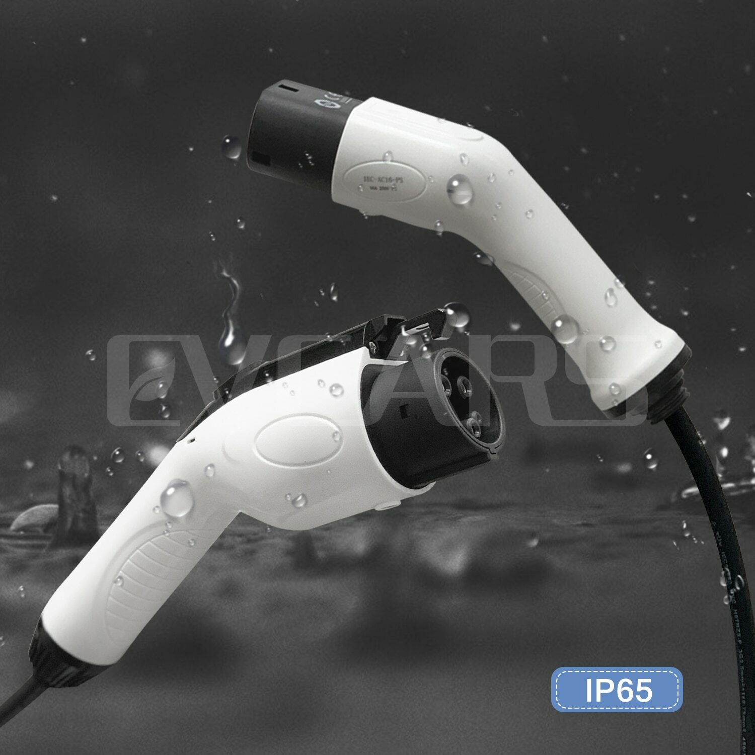 Cable cargador Ev monofásico de 16A 32A, conector tipo 2a tipo 2 para estación de carga de coche, enchufe hembra a macho Cable cargador Ev monofásico de 16A 32A, conector tipo 2a tipo 2 para estación de carga de coche, enchufe hembra a macho