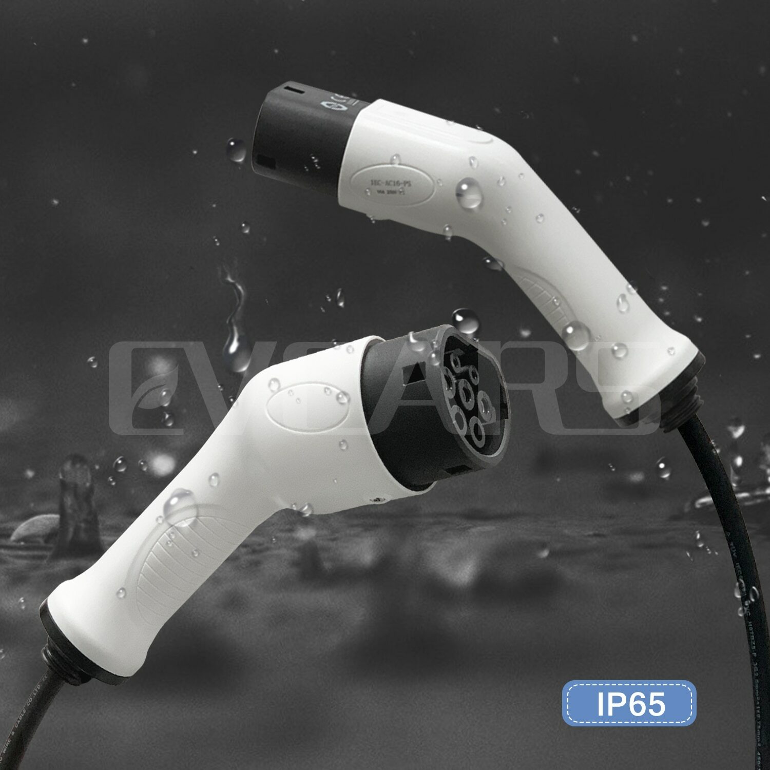 Cable cargador Ev monofásico de 16A 32A, conector tipo 2a tipo 2 para estación de carga de coche, enchufe hembra a macho Cable cargador Ev monofásico de 16A 32A, conector tipo 2a tipo 2 para estación de carga de coche, enchufe hembra a macho