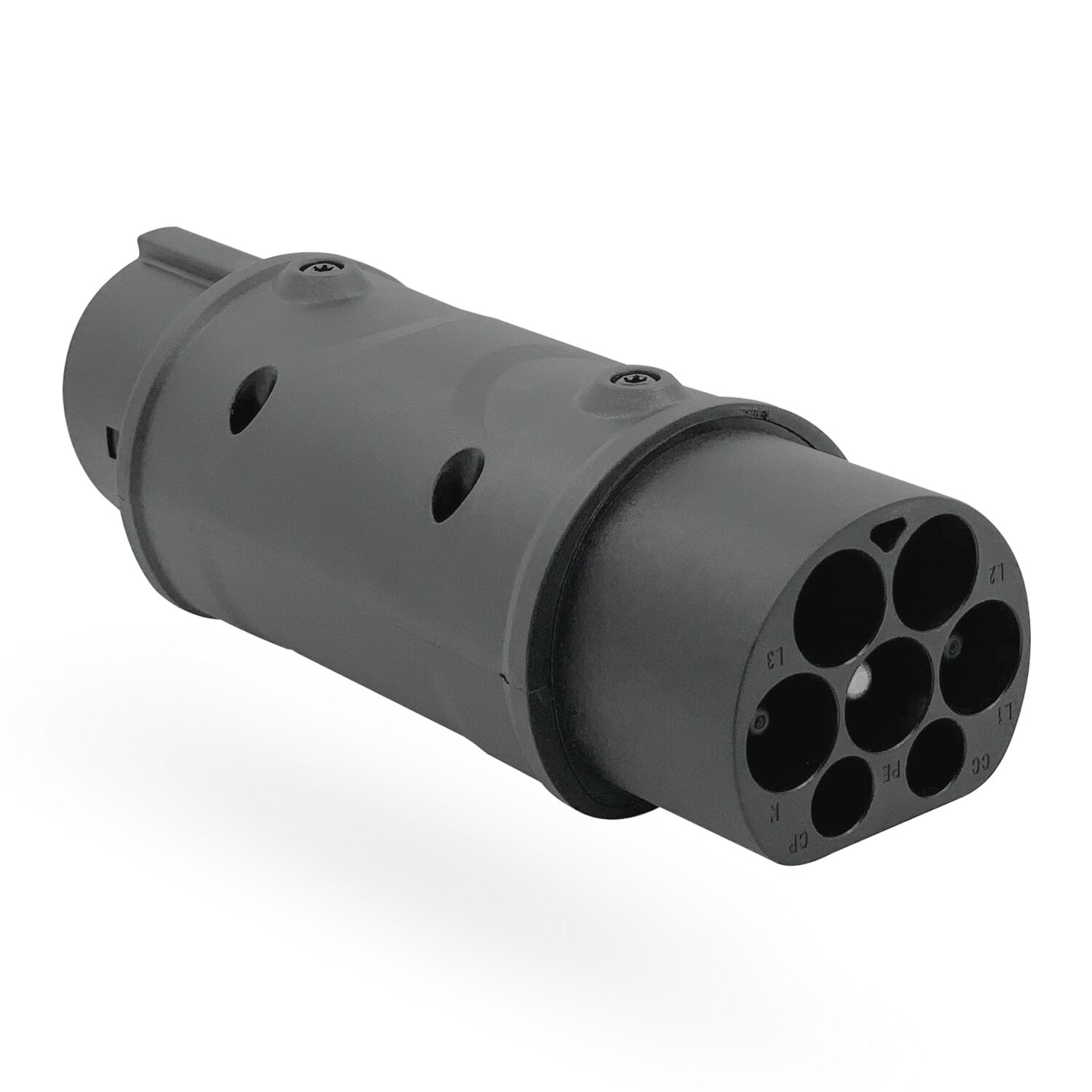 Barril adaptador IEC 62196 tipo 2a J1772 tipo 1, cargador de coche eléctrico lateral, estación de carga 32A EV Barril adaptador IEC 62196 tipo 2a J1772 tipo 1, cargador de coche eléctrico lateral, estación de carga 32A EV