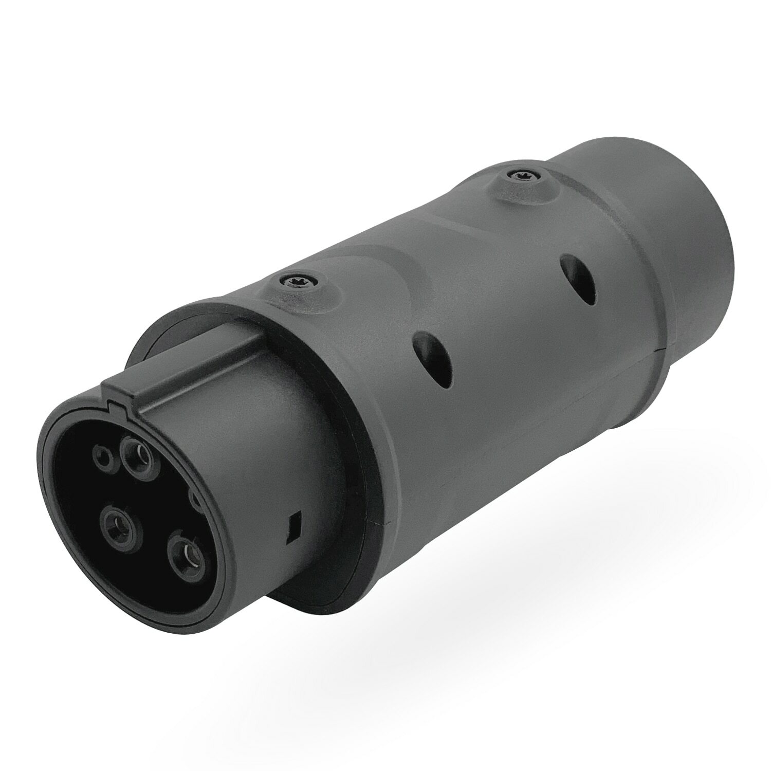 Barril adaptador IEC 62196 tipo 2a J1772 tipo 1, cargador de coche eléctrico lateral, estación de carga 32A EV Barril adaptador IEC 62196 tipo 2a J1772 tipo 1, cargador de coche eléctrico lateral, estación de carga 32A EV