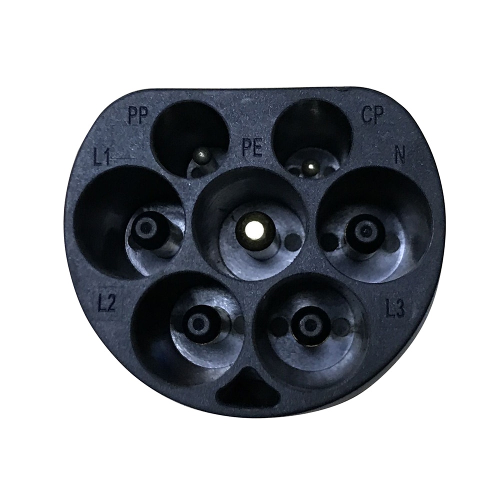 Duosida-enchufe macho para fuente de alimentación lateral de vehículo eléctrico, estación de carga de 22kW, 32A, 7.4KW IEC 62196, tipo 2, 16A Duosida-enchufe macho para fuente de alimentación lateral de vehículo eléctrico, estación de carga de 22kW, 32A, 7.4KW IEC 62196, tipo 2, 16A