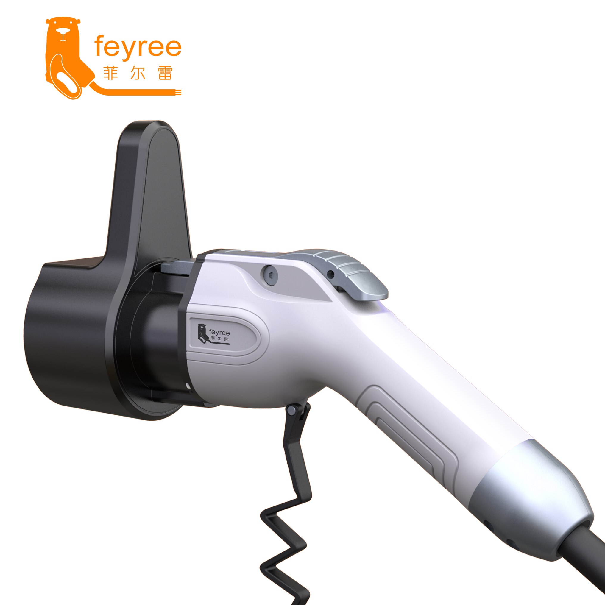 Feyree-soporte para cargador EV, base para vehículo eléctrico tipo 1, conector J1772, Cable de carga, protección adicional, Wallbox líder