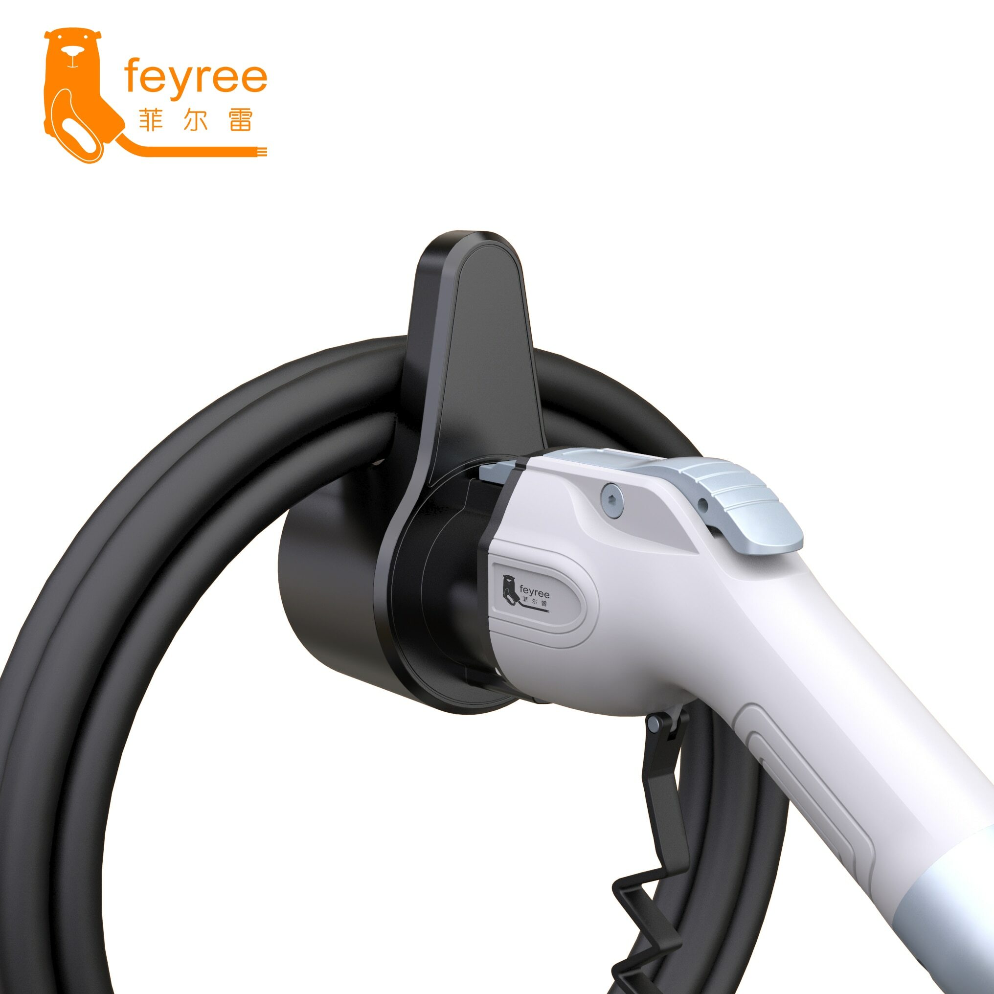 Feyree-soporte para cargador EV, base para vehículo eléctrico tipo 1, conector J1772, Cable de carga, protección adicional, Wallbox líder Feyree-soporte para cargador EV, base para vehículo eléctrico tipo 1, conector J1772, Cable de carga, protección adicional, Wallbox líder