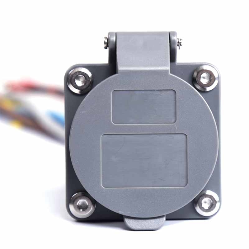 Enchufe hembra tipo 2 para estación de carga EV EVSE 32A 16A, 3 fases IEC 62196, con cubierta Enchufe hembra tipo 2 para estación de carga EV EVSE 32A 16A, 3 fases IEC 62196, con cubierta