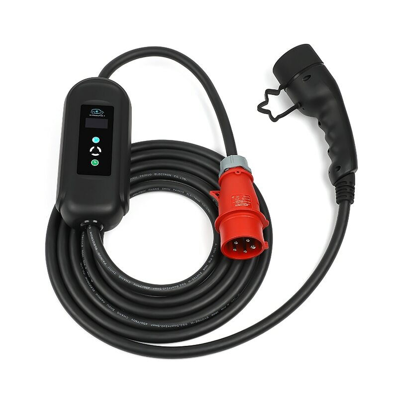 Estación de carga Ev, cargador de coche eléctrico EVSE wallbox Nivel 2, 11KW, 16A, 3 fases iec 62196, tipo 2, cable de 5M Estación de carga Ev, cargador de coche eléctrico EVSE wallbox Nivel 2, 11KW, 16A, 3 fases iec 62196, tipo 2, cable de 5M