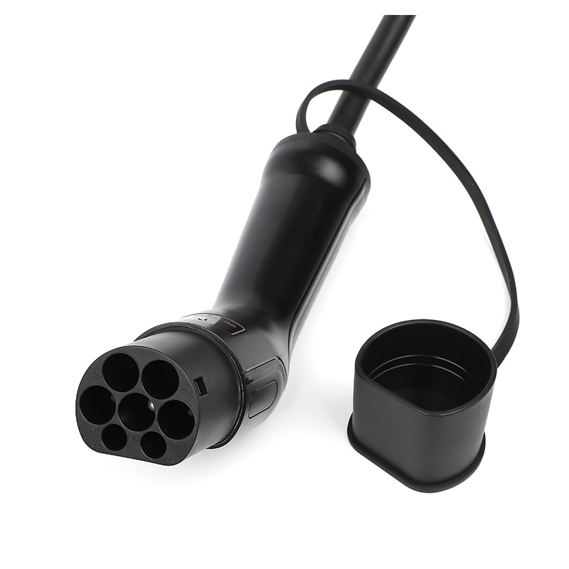 Cable de carga para coches eléctricos, Tipo 2 a Tipo 2, 16Amp/32Amp, 17 pies(5 metros) EV 22KW, Cable trifásico para vehículo eléctrico, estación de carga tipo 2, enchufe hembra a macho IEC 62196 Cable de carga para coches eléctricos, Tipo 2 a Tipo 2, 16Amp/32Amp, 17 pies(5 metros) EV 22KW, Cable trifásico para vehículo eléctrico, estación de carga tipo 2, enchufe hembra a macho IEC 62196