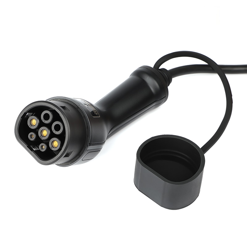 Cable de carga para coches eléctricos, Tipo 2 a Tipo 2, 16Amp/32Amp, 17 pies(5 metros) EV 22KW, Cable trifásico para vehículo eléctrico, estación de carga tipo 2, enchufe hembra a macho IEC 62196 Cable de carga para coches eléctricos, Tipo 2 a Tipo 2, 16Amp/32Amp, 17 pies(5 metros) EV 22KW, Cable trifásico para vehículo eléctrico, estación de carga tipo 2, enchufe hembra a macho IEC 62196