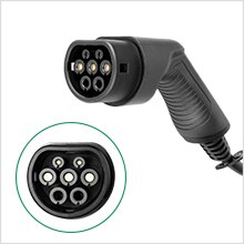 Estación de carga para vehículos eléctricos, cargador de coche de 32A EVSE Wallbox EV, montado en la pared, IP66, tipo 2, Cable IEC 62196-2, nivel 2, 240V, 7,6 kW